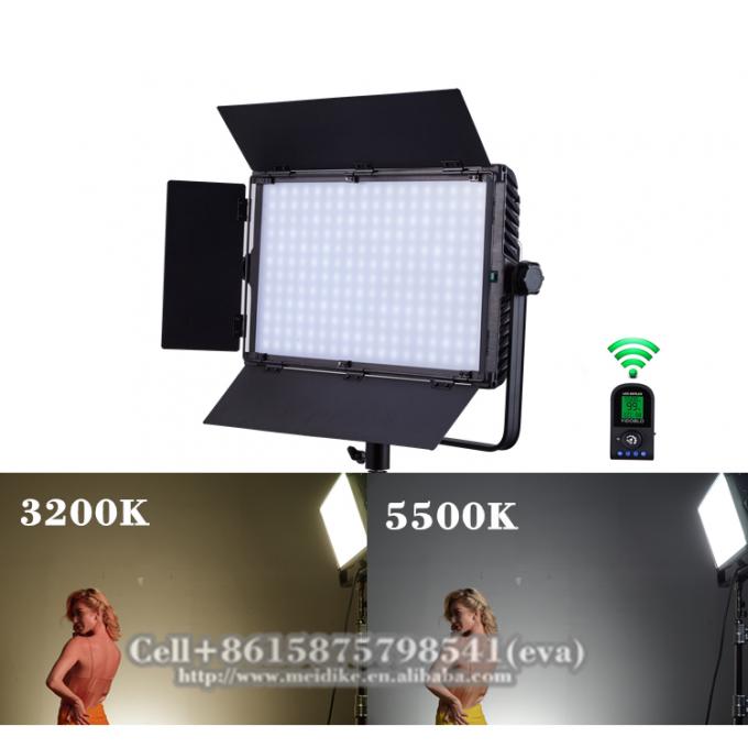 Zimna biel 5500K LED Video Studio Lights Zasilany bateryjnie 7000LM 95CRI 1