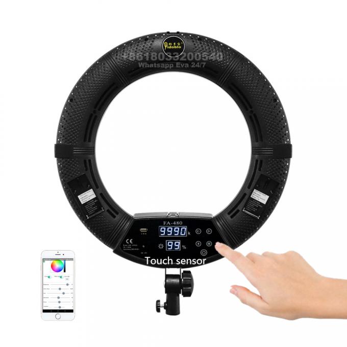 FD-480II fotografii selfie pierścień wypełnienie światła vlogging video ringlight youtube zestaw ze lustrem 3